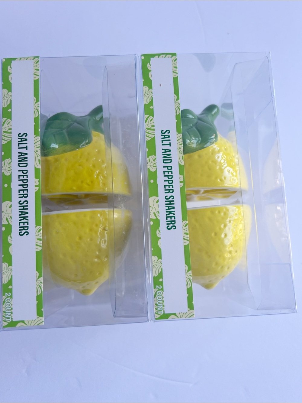 Yellow Lemon Salt and Pepper Shakers by